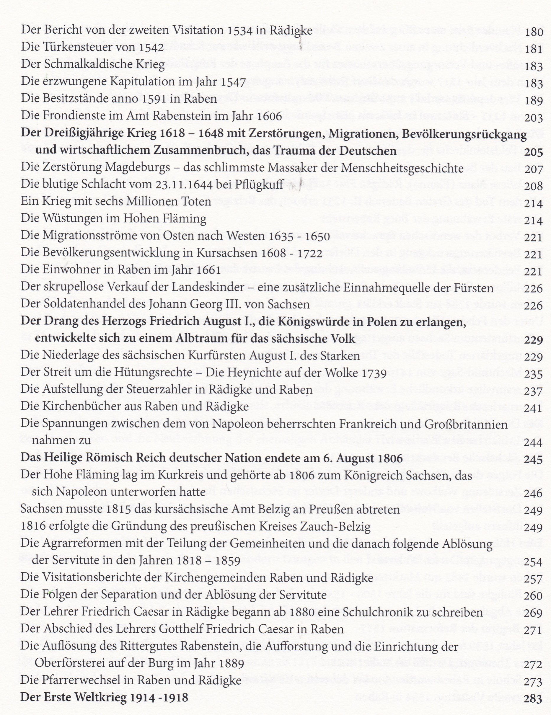 Inhalt Geschichte Hoher Fläming
