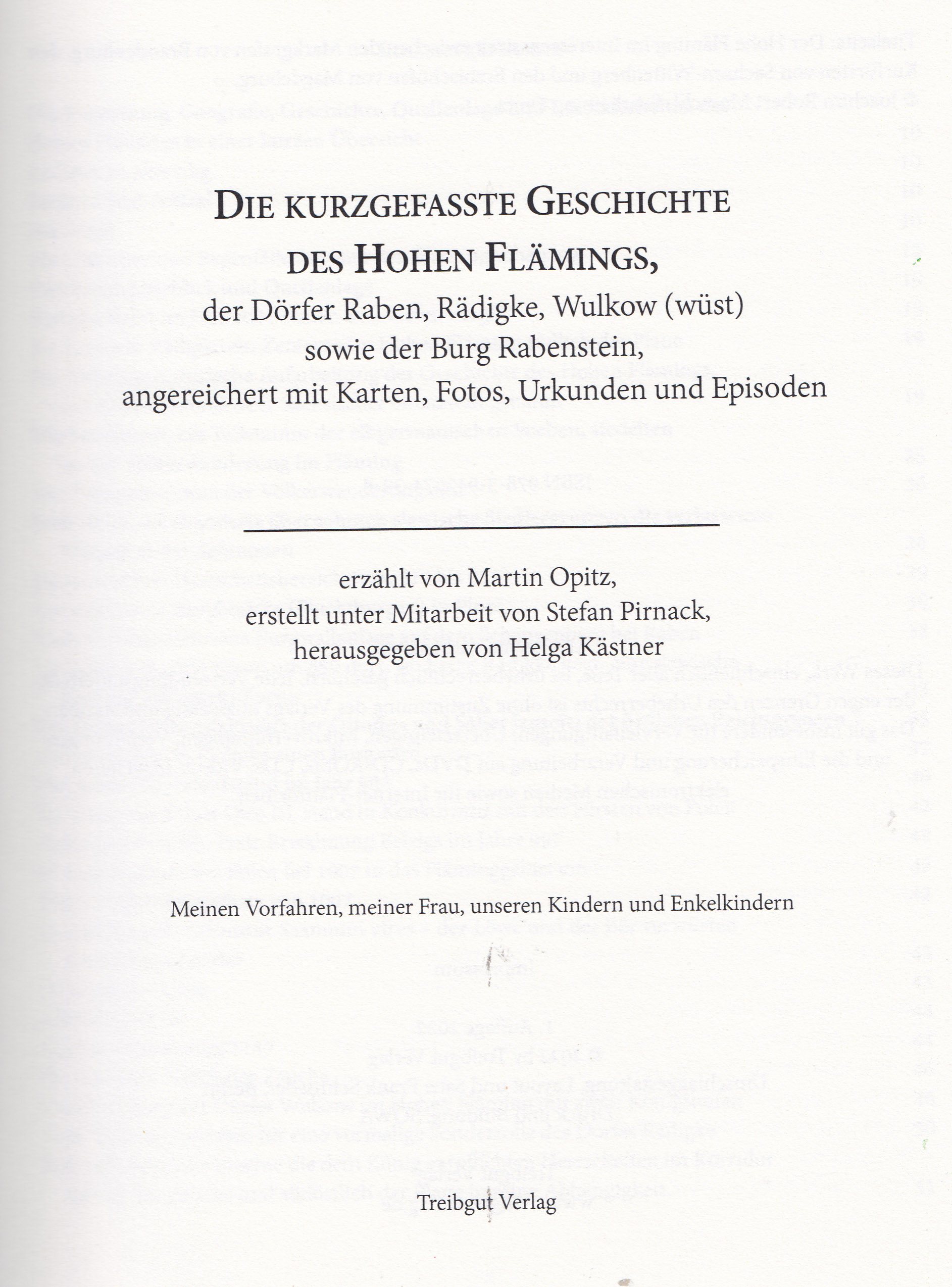 Vorwort Geschichte Hoher Fläming