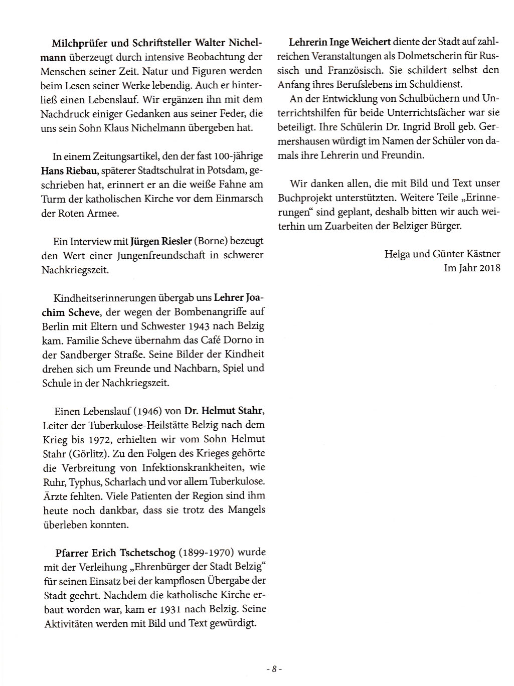 unvergessene Belziger